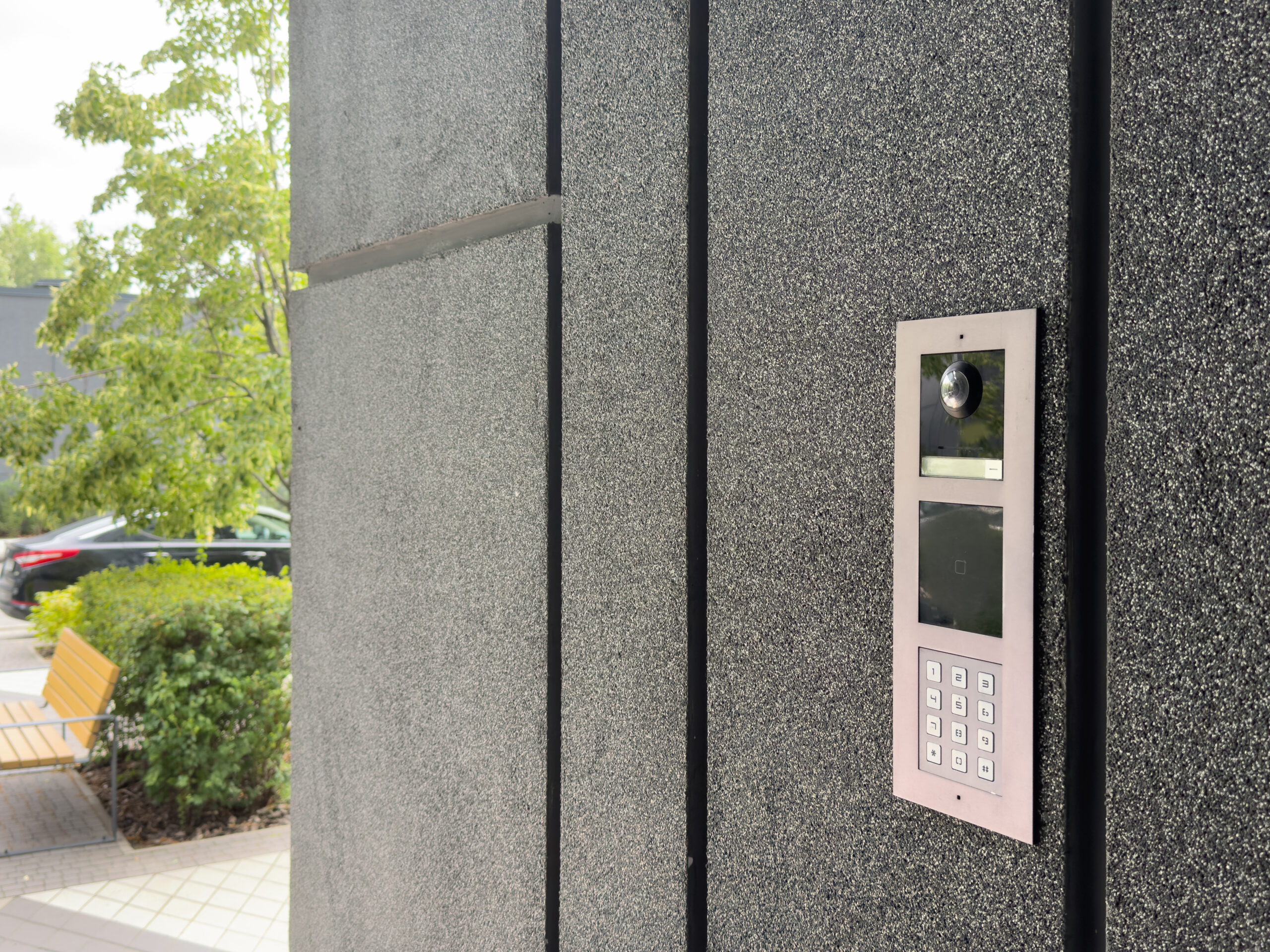 Professional access control system installation on a commercial building in Coventry, serving businesses across the West Midlands.