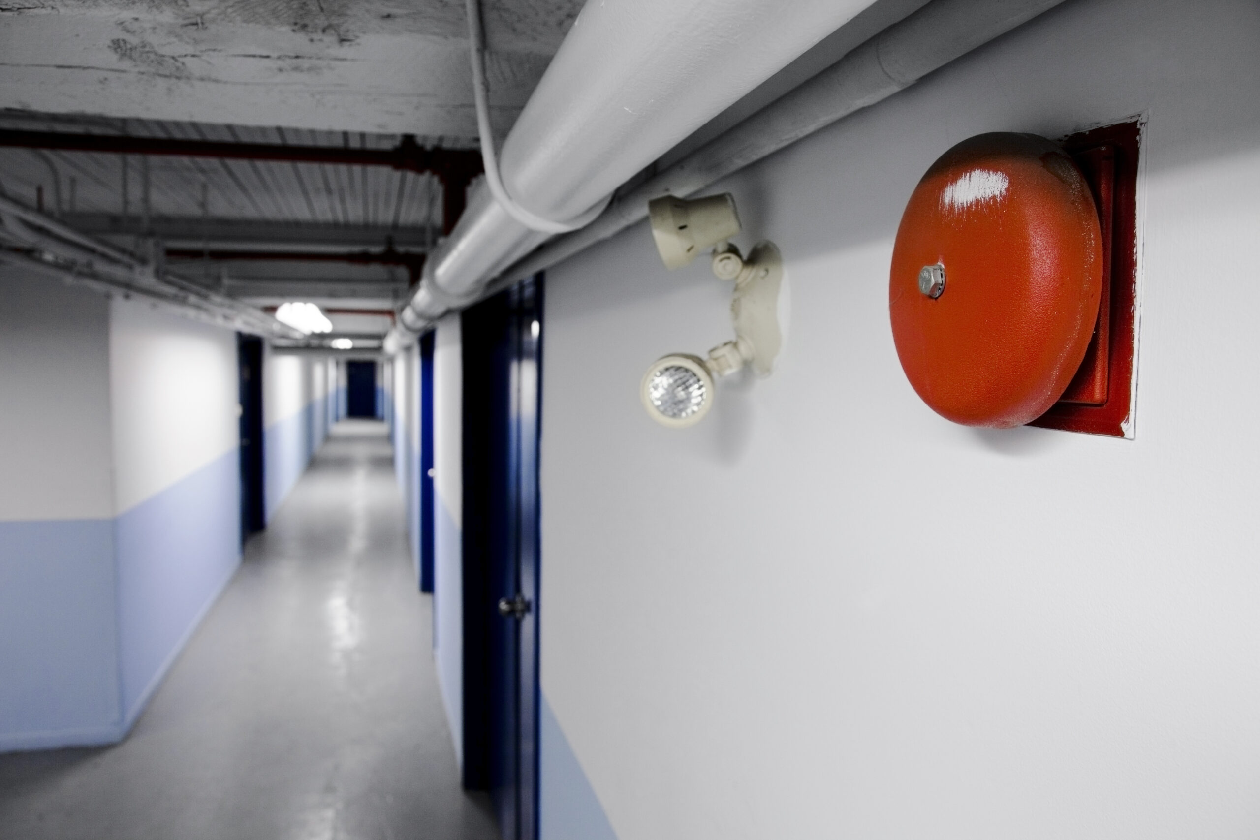 Professional installation of a commercial fire alarm system in a Coventry business premises, ensuring full compliance with UK fire safety regulations.