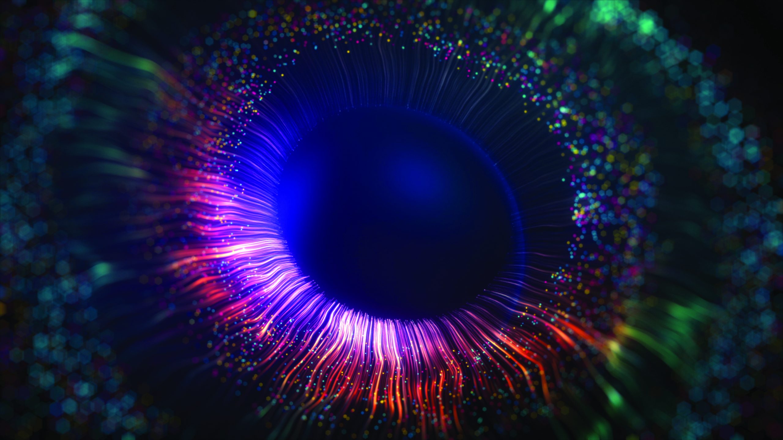 Currant Live Branded Background Image of an optic eye