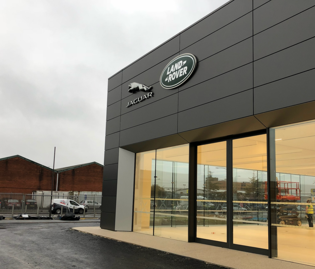 Secure commercial premises equipped with seismic and shock detection systems to protect against forced entry and structural tampering in the Midlands.